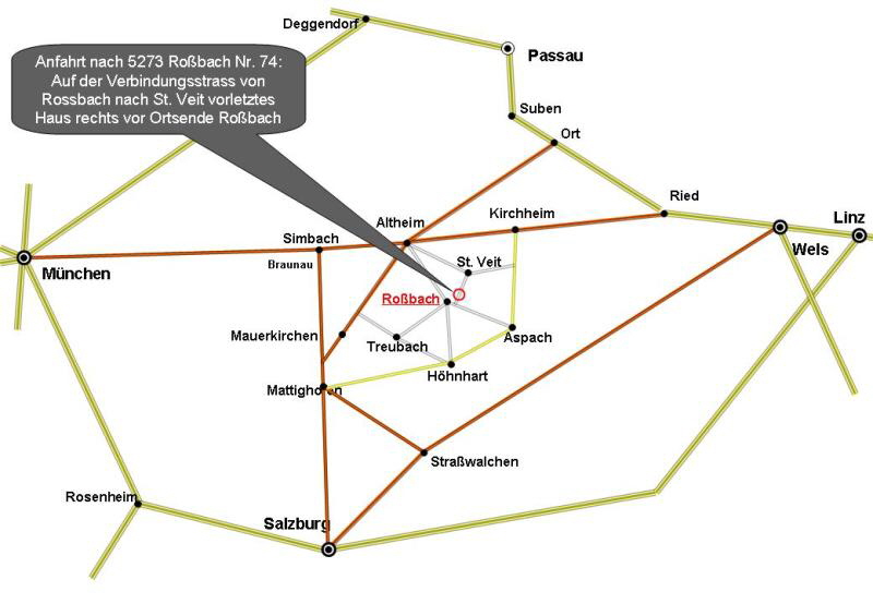 Anfahrtsskizze Rossbach